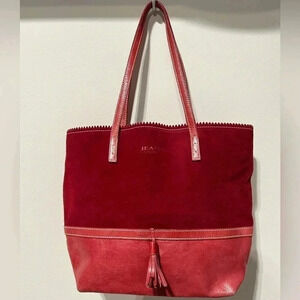 Vintage Les Copains Jeans Leather bag Made In Italy.